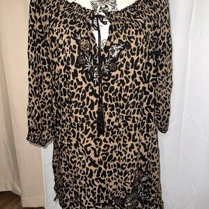 Leopard Print Tunic Dress